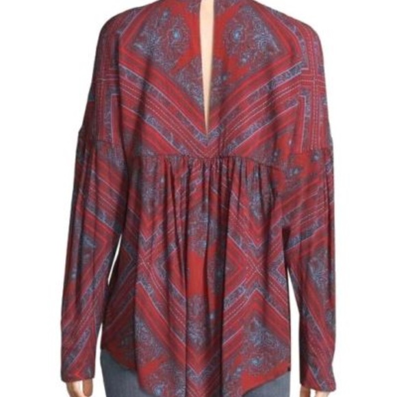 Free People Walking on a Dream Tunic-RED-X-Small - Picture 7 of 7